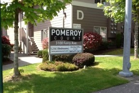 Pomeroy Court sign